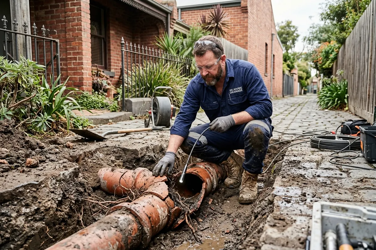 Old terracotta pipes in inner-Melbourne homes: signs they're failing